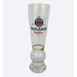 2002 World Cup Brazil Paulaner Weifbier Glass Weizen Pilsner Beer FIFA Soccer